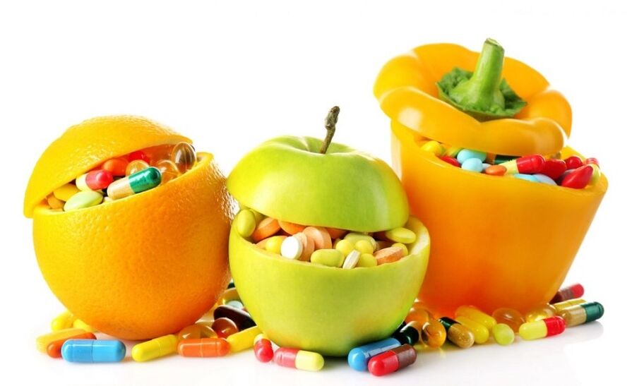 vitamines pour la puissance des fruits et légumes